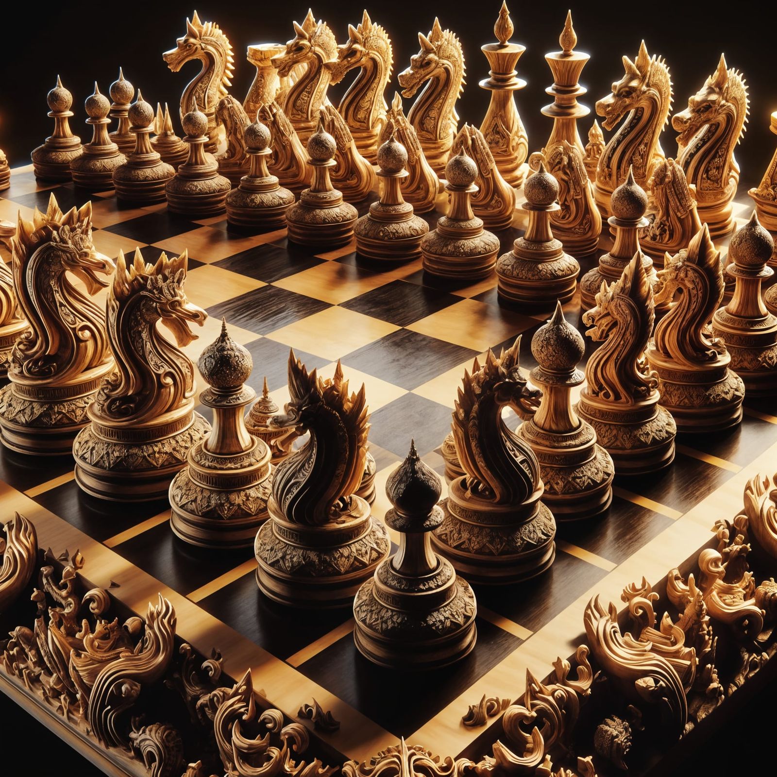 Far-east chess board
