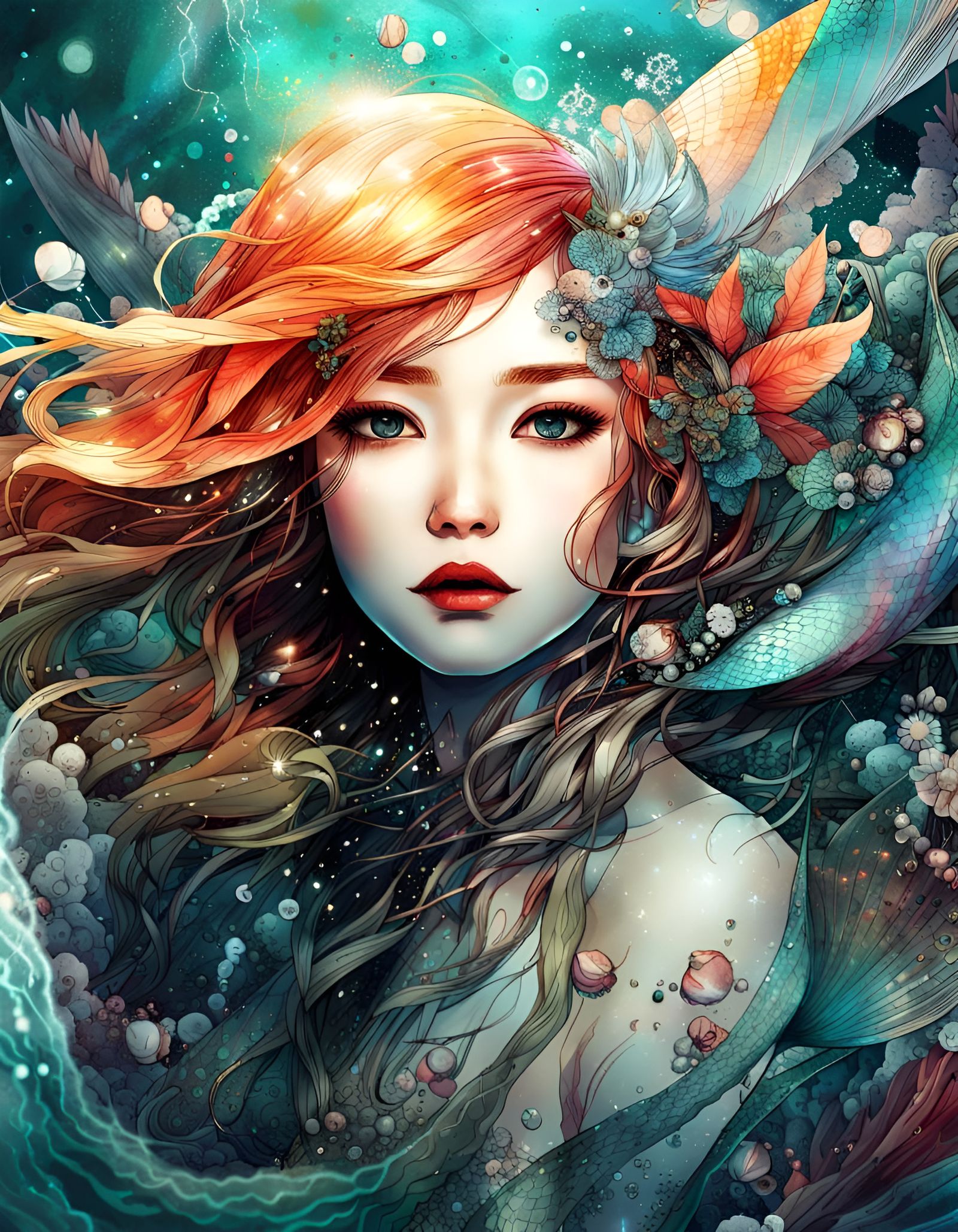 MERMAID DREAMS 1 - AI Generated Artwork - NightCafe Creator