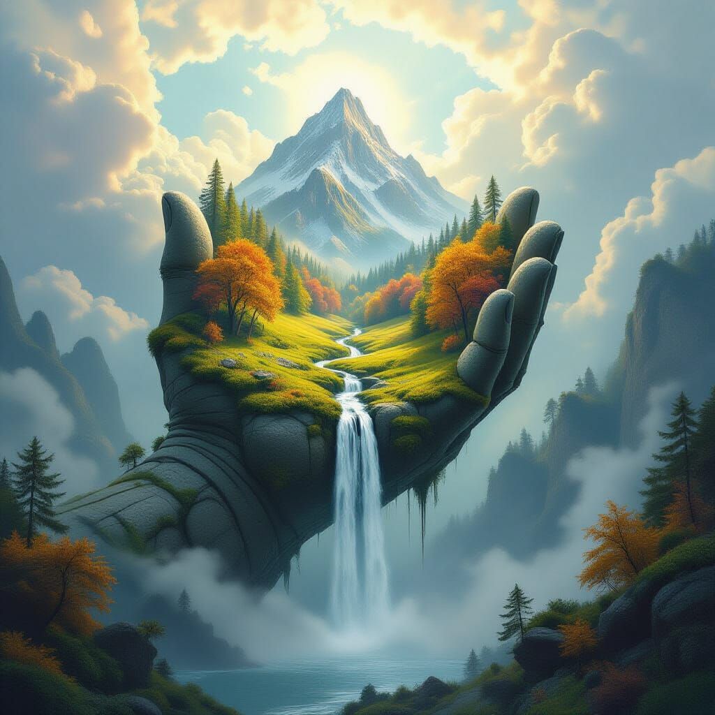 Colossal hand   by @May June