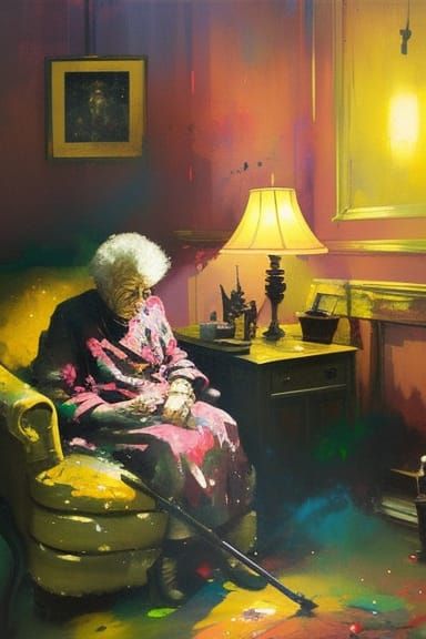 Sad Old Lady 4