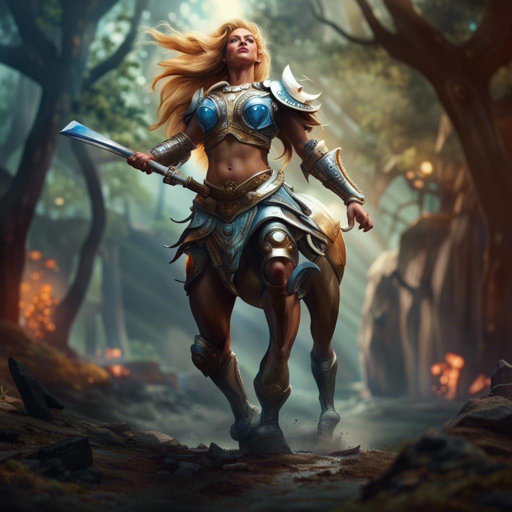 Centaur Valkyrie  by @Zosticus