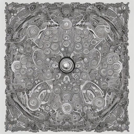 Cosmic bubbles. intricately detailed