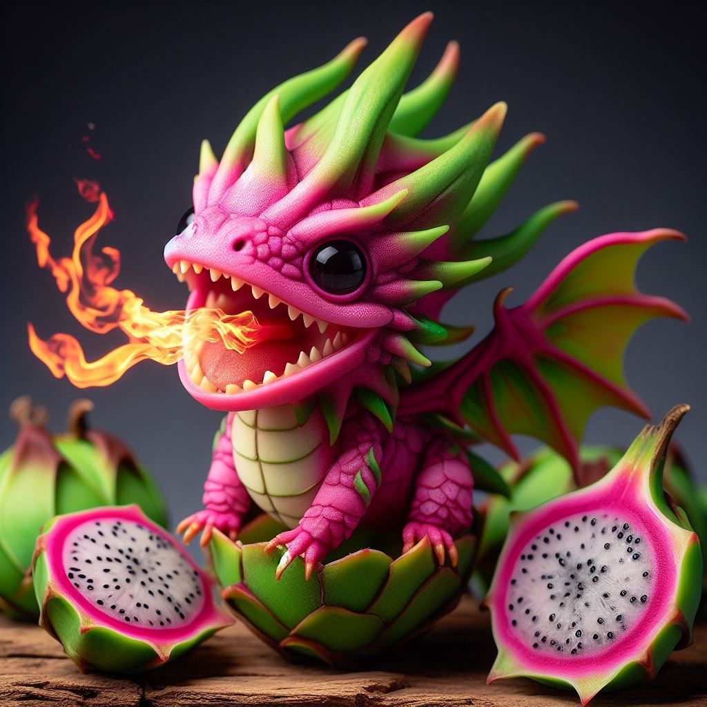 Dragon-fruit Dragon #pitaya