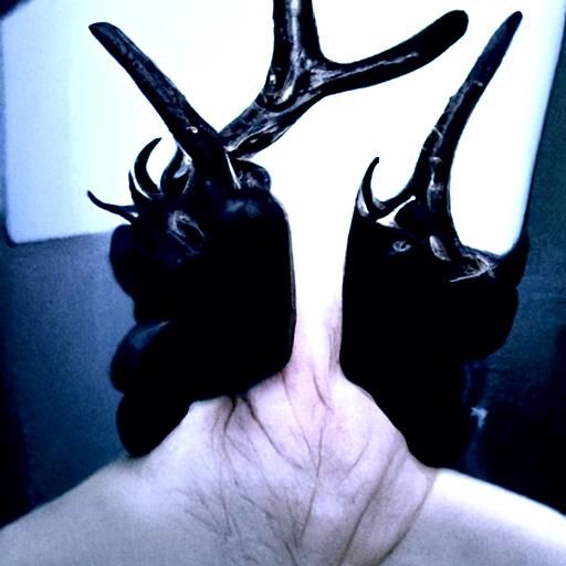 black antlers