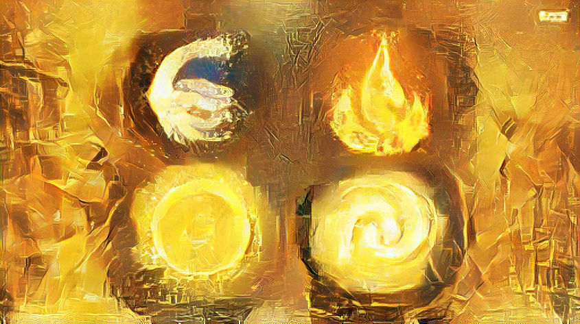 Water, Fire, Earth, Air