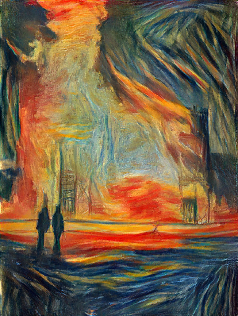 scream on fire