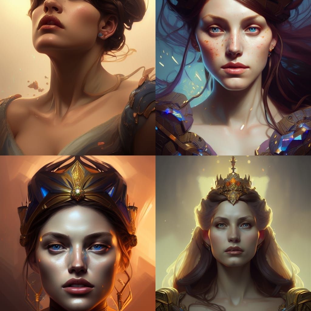 Queen Merideth head and shoulders portrait, 8k resolution co...