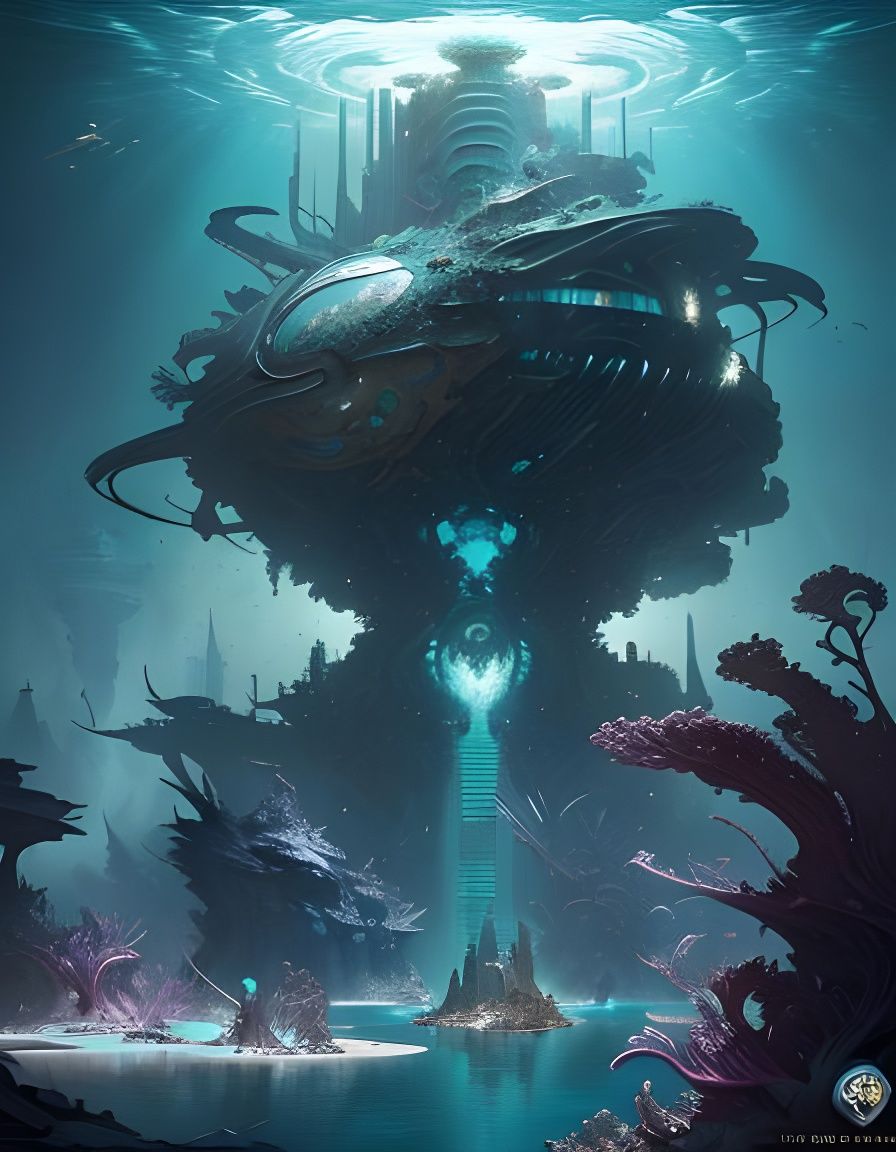 "future underwater city" A breathtaking borderland fantasyco...