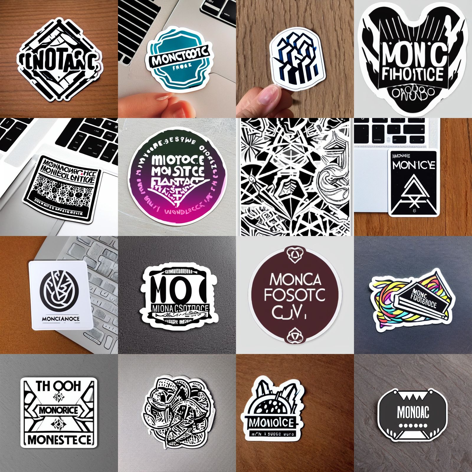Monochromatic Festival Sticker