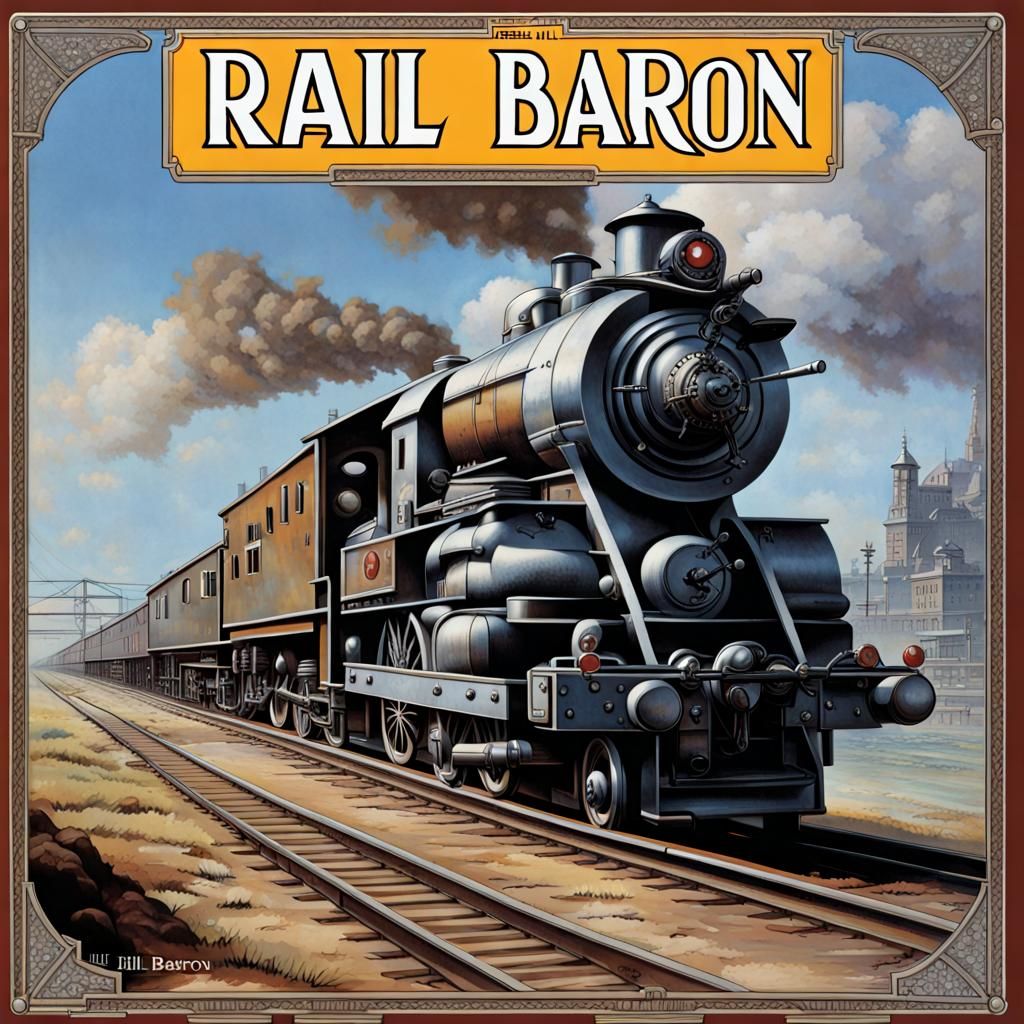 Rail Baron board game AI Generated Artwork NightCafe Creator