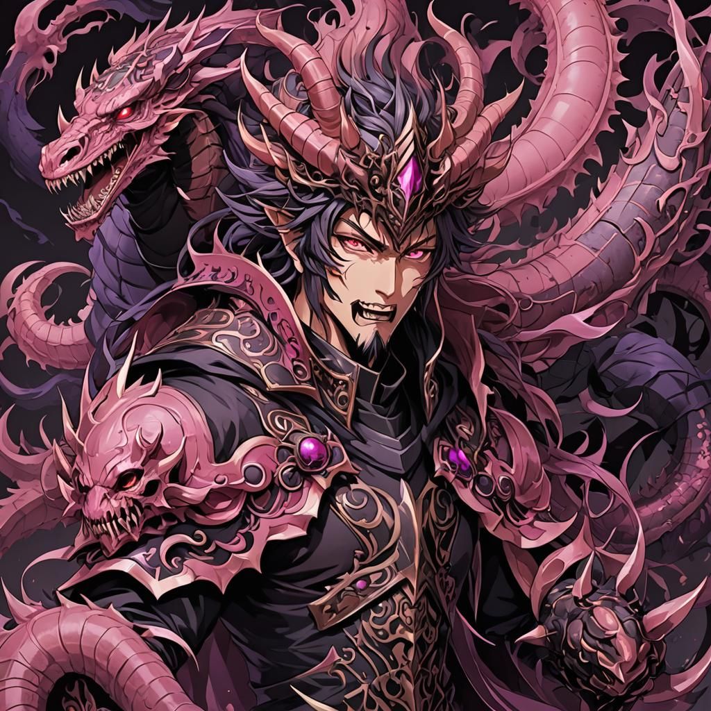 Brown Pink Black Purple Archaic Worm Demon King