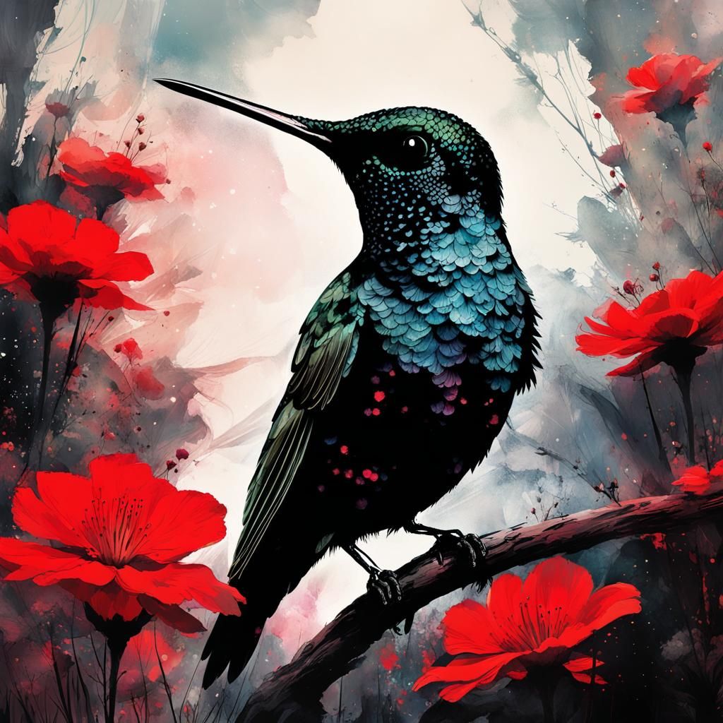 Silhouette in Vision of bird  by @Ramzey