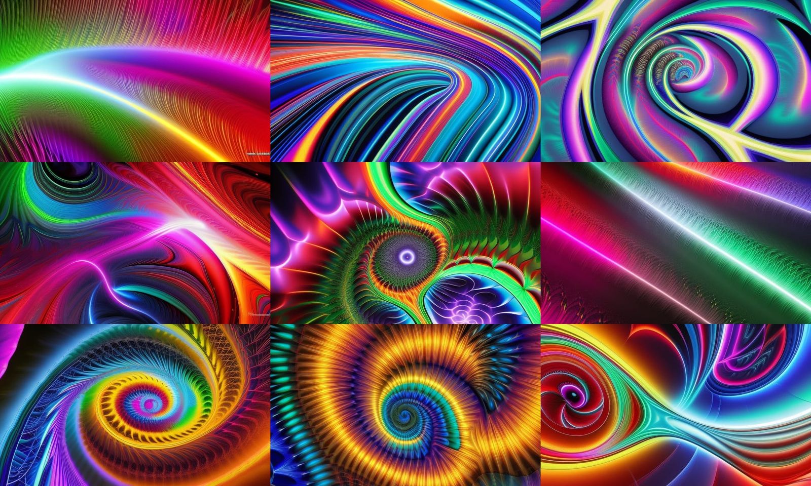 Striking Fractal art, deep colors, vibrant colors, fractal p...