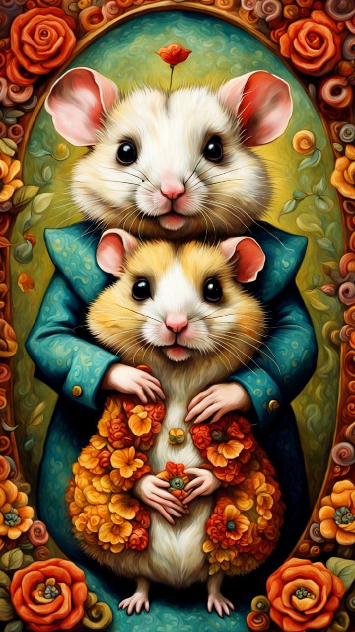 Ms.Hamster and his beautiful daughter SamSam