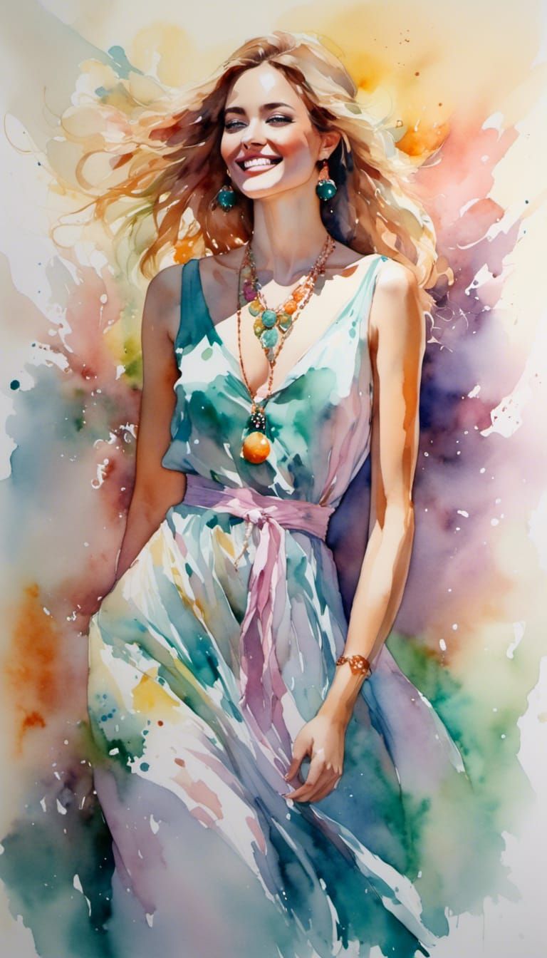 Summer Days Dress Portrait