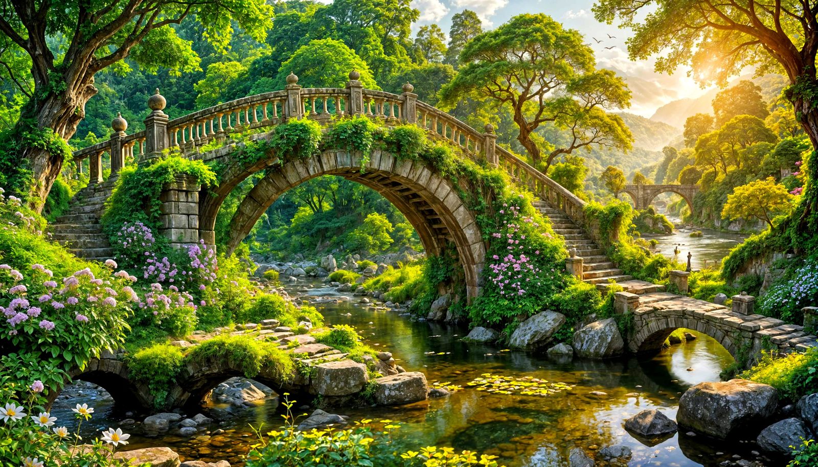 Bridge river scape  by @TalyNataly