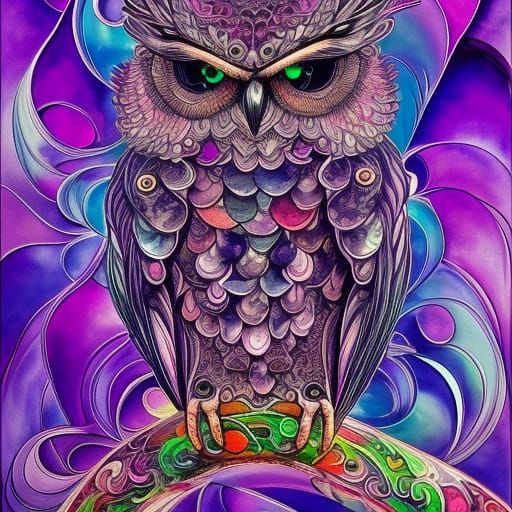 Purple Owl
