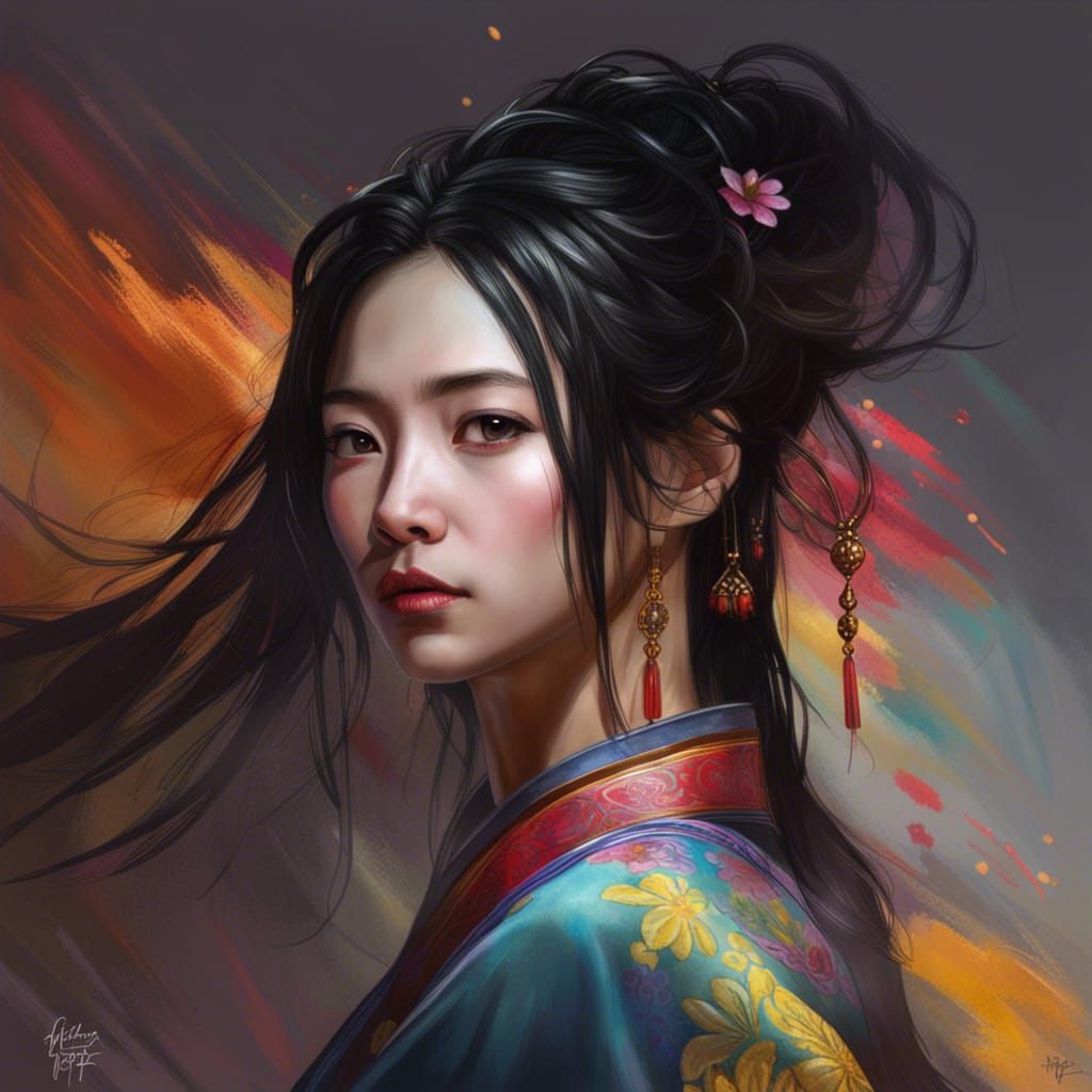 Chinese Girl - AI Generated Artwork - NightCafe Creator