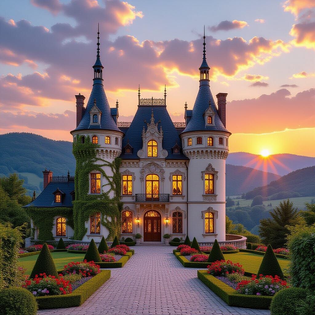 Enchanted French Castle Garden
