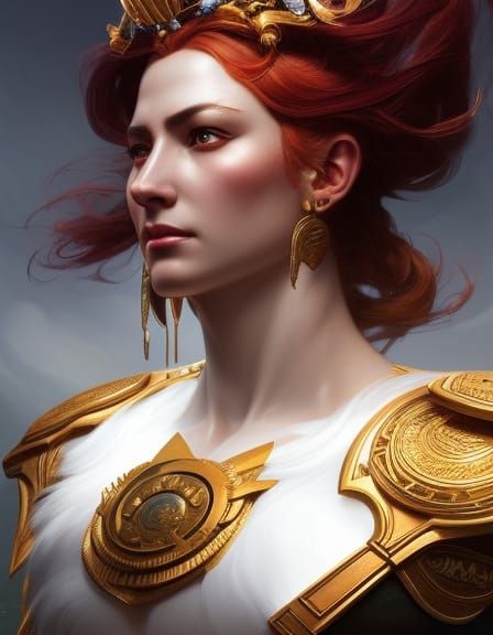 Beautiful Red-headed Warrior