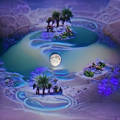 Oasis on an Enchanted Moon