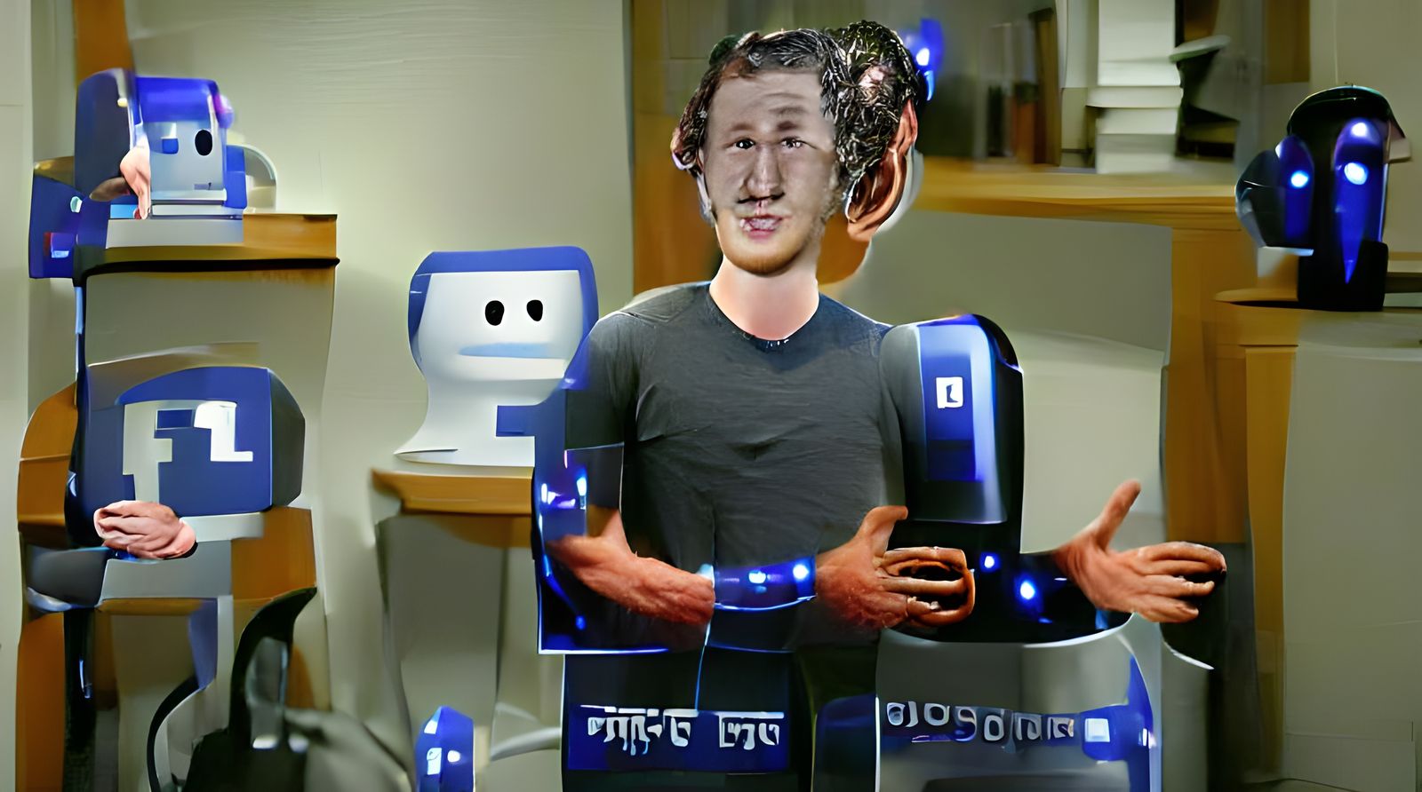 “Mark Zuckerberg” turns into a Robot