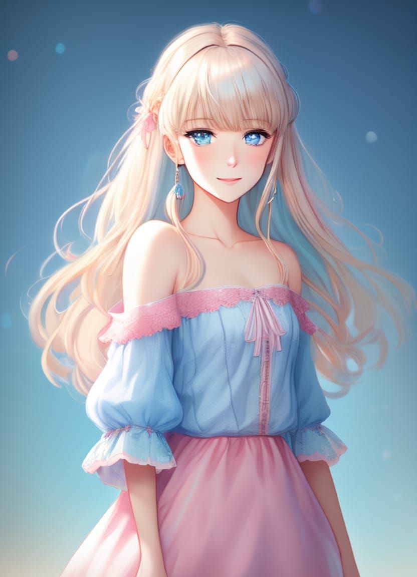 cute anime girl - AI Generated Artwork - NightCafe Creator