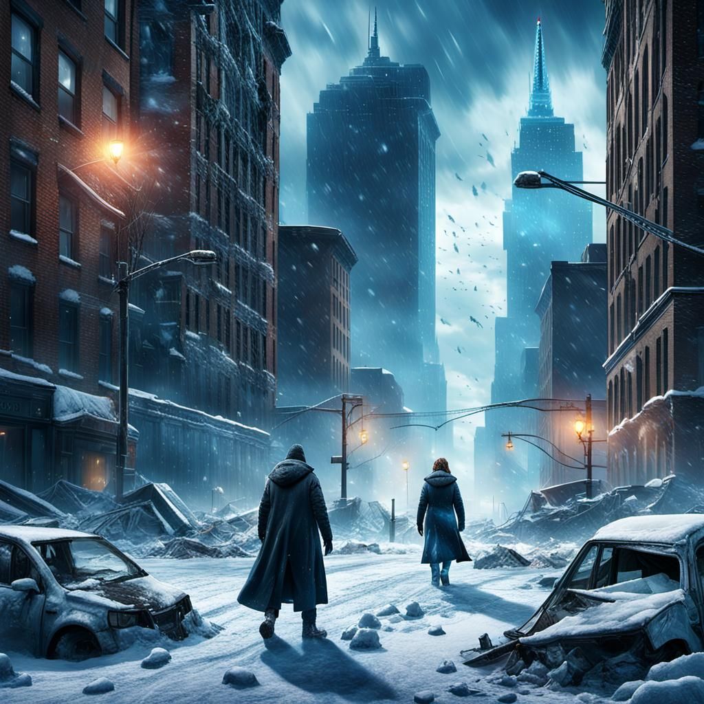 Create a chilling masterpiece in digital art with "Frozen De...