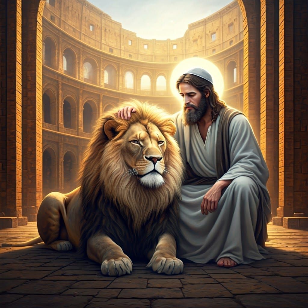 Daniel and the Lion  by @Champion