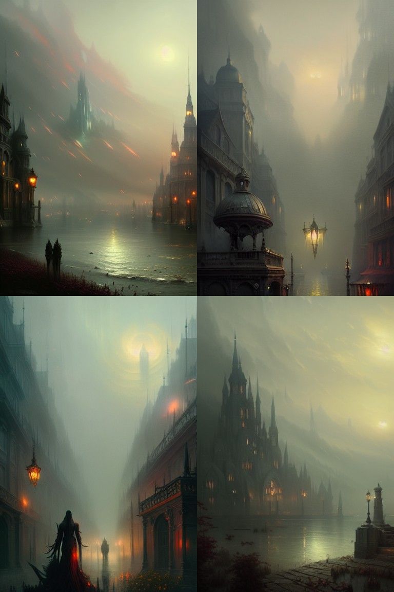 Untitled Creation sinister by Greg Rutkowski ethereal fantas...