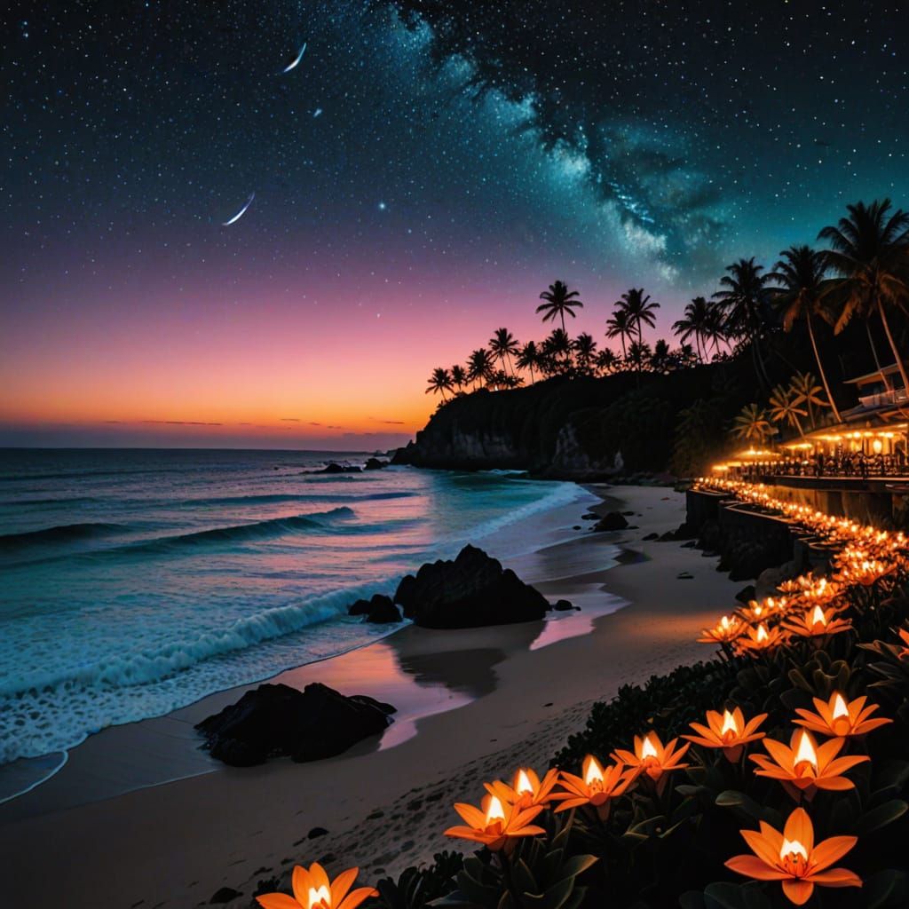 🌊🌅🌺🪨🌴🌙🌙✨🔮🖤