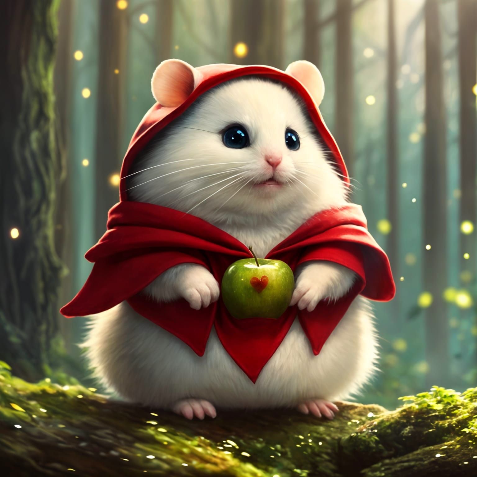“Chubby? But I want more apples!” 🐹🥲🍎