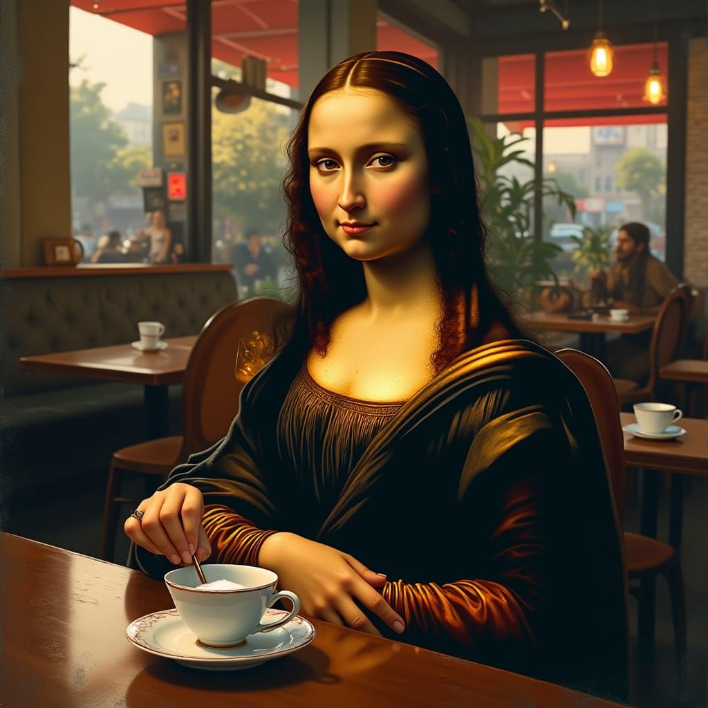 Mona Lisa escaped her painting