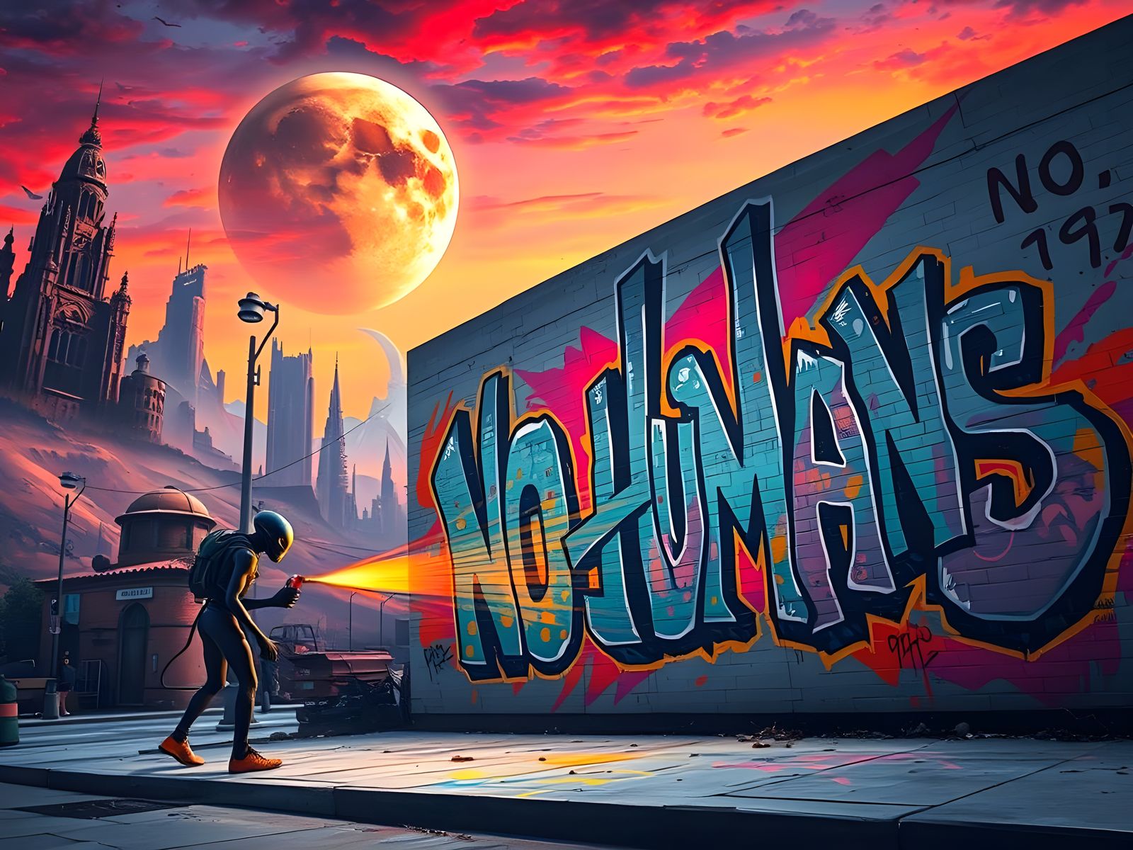 No Humans District  by @lawrencelot