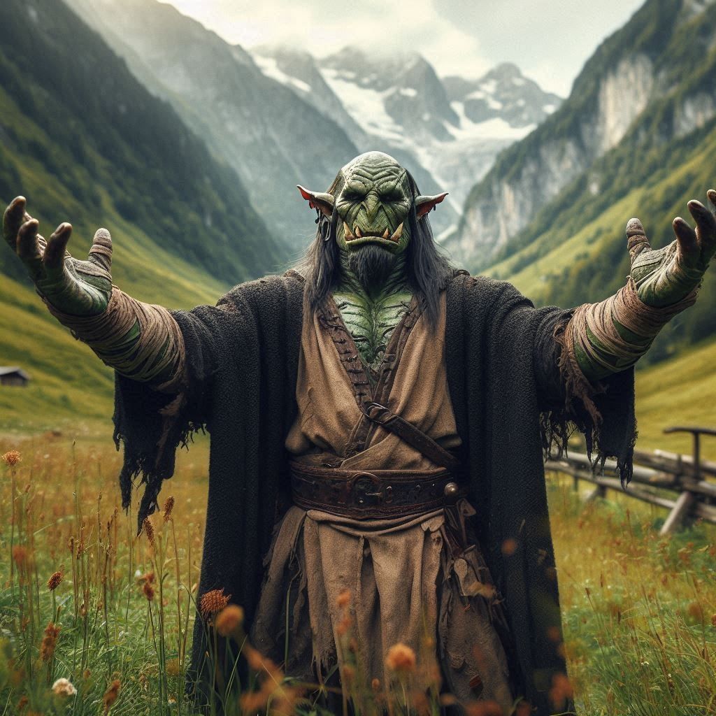 An orc in the Alps