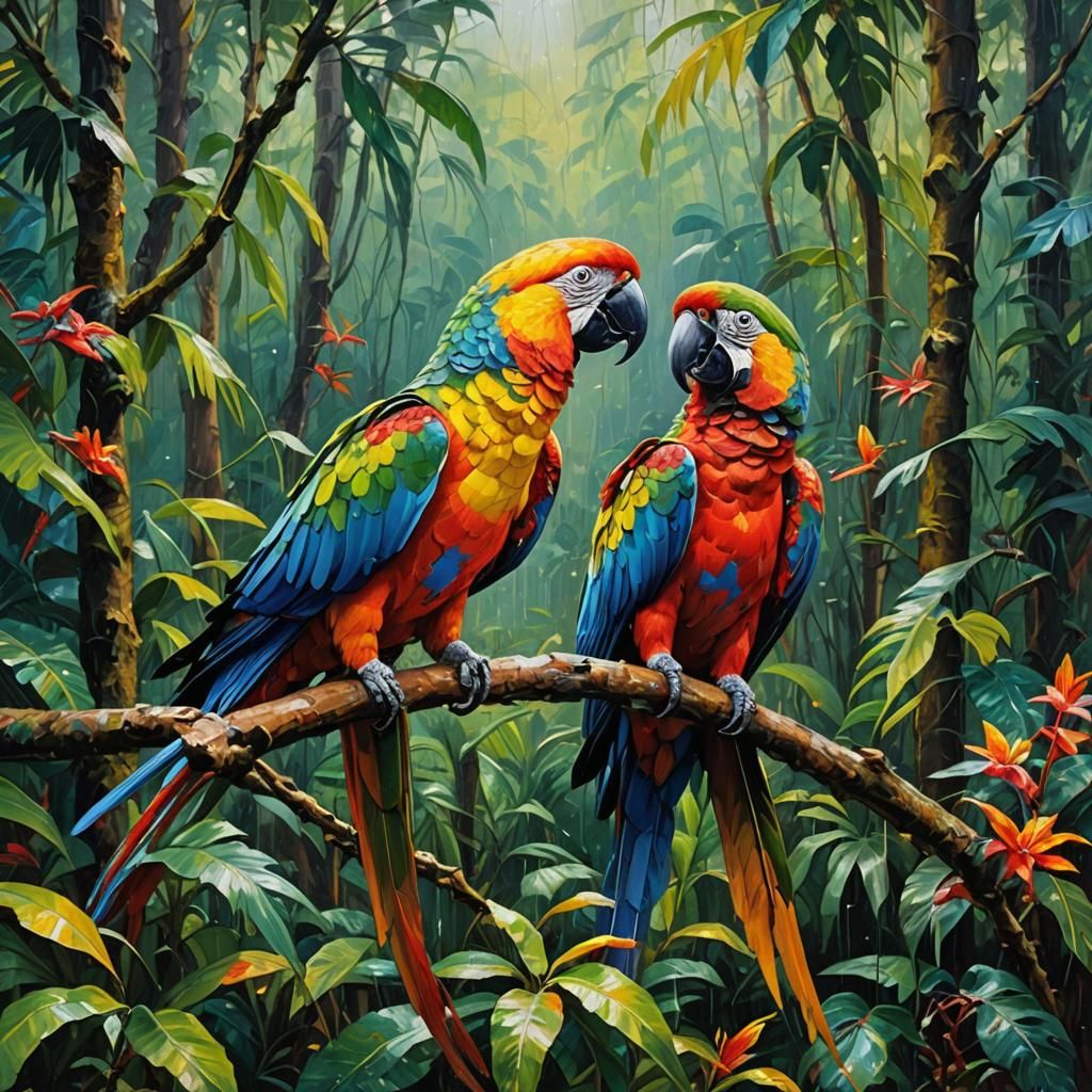 Colorful Parrots