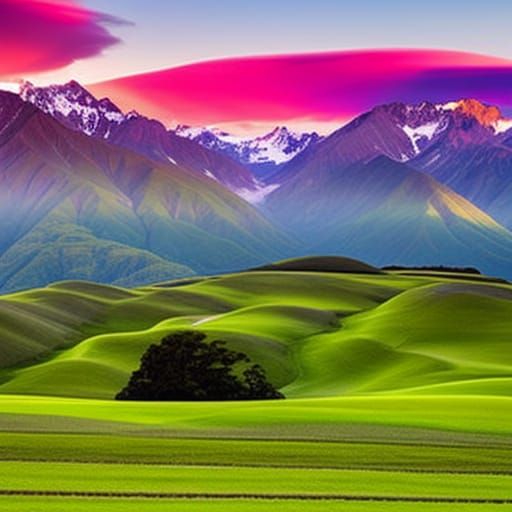 Sunrise over the mountains