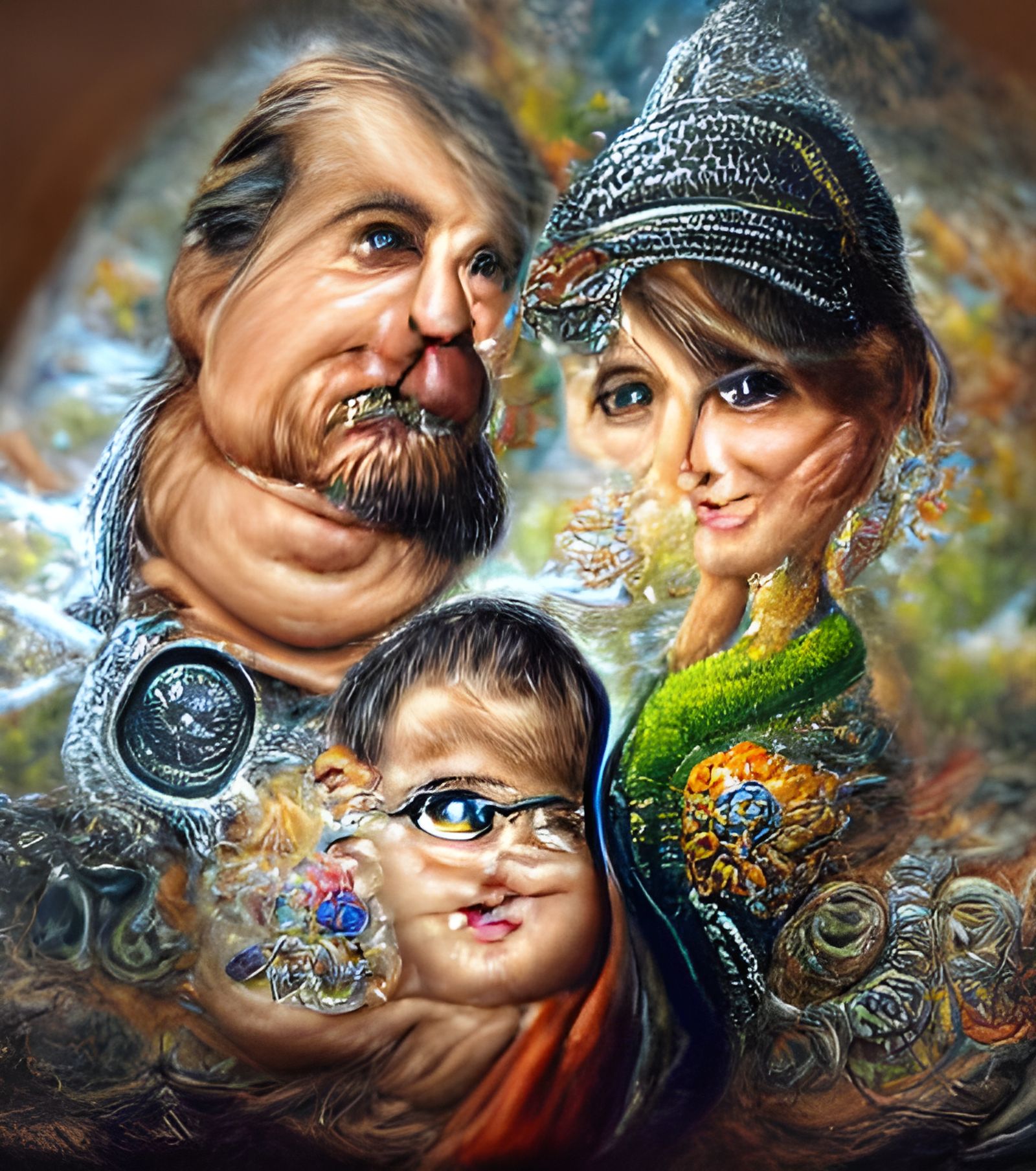 The father, the mother and the son