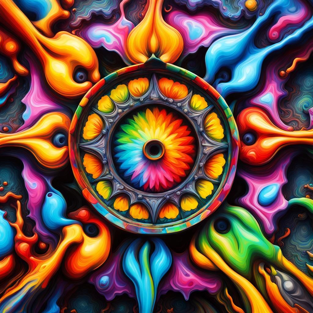 Kaleidoscope, Vibrant Colors,  intricate details, HDR, beaut...