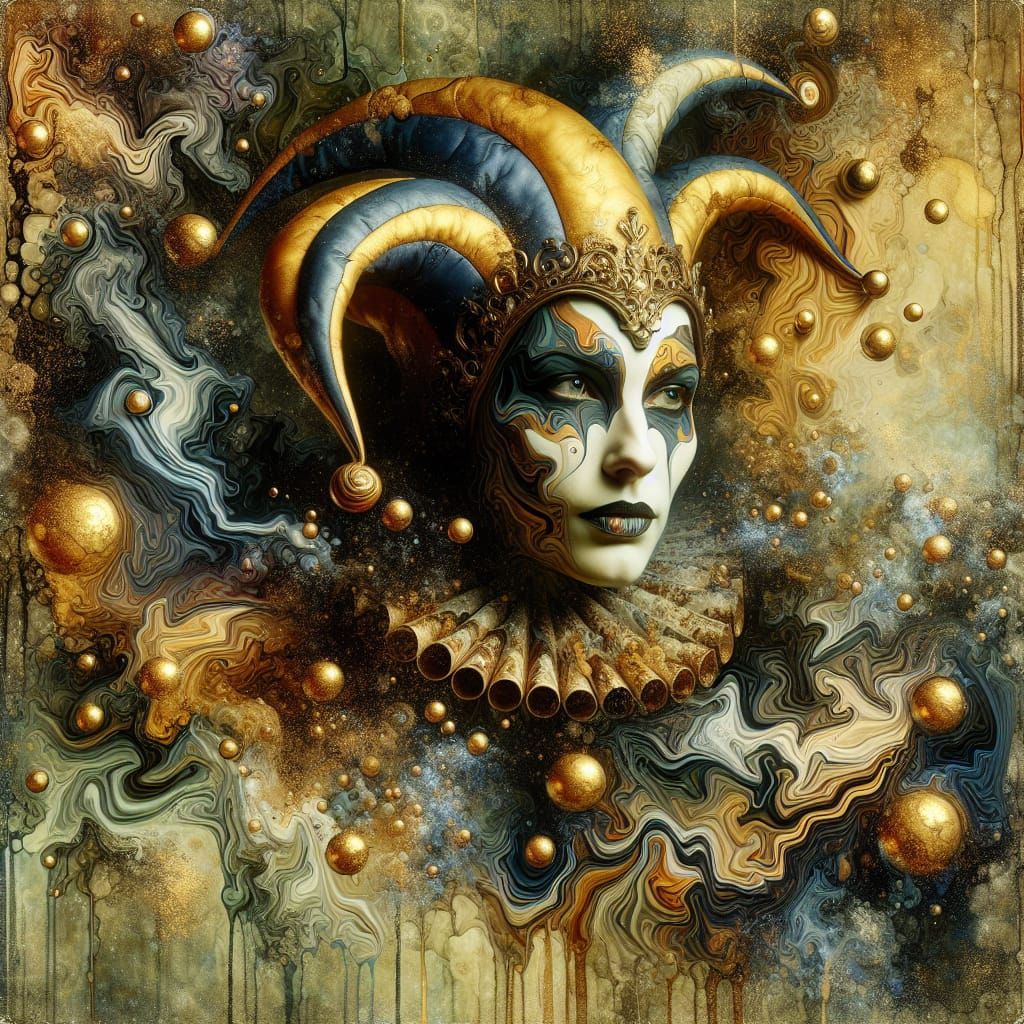 Female Jester Portrait  by @LoisD