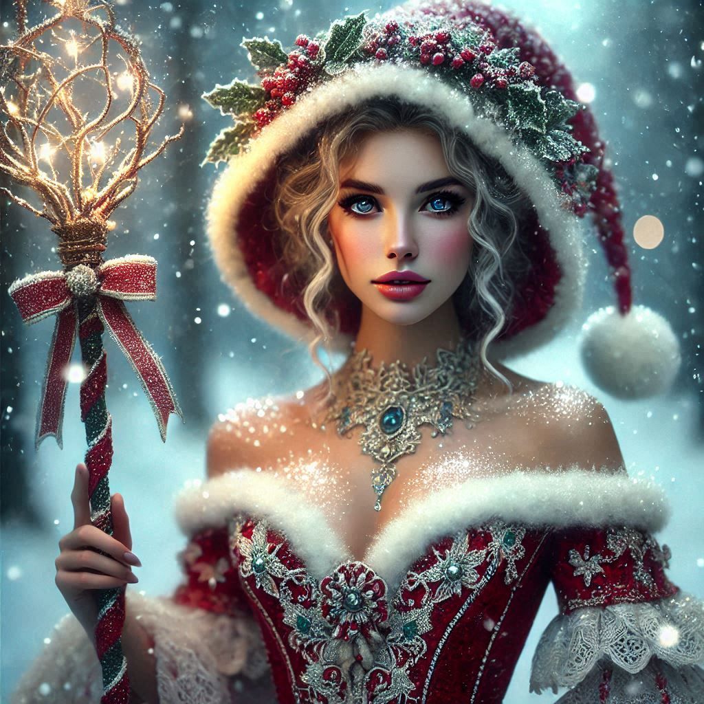 Christmas Witch Portrait