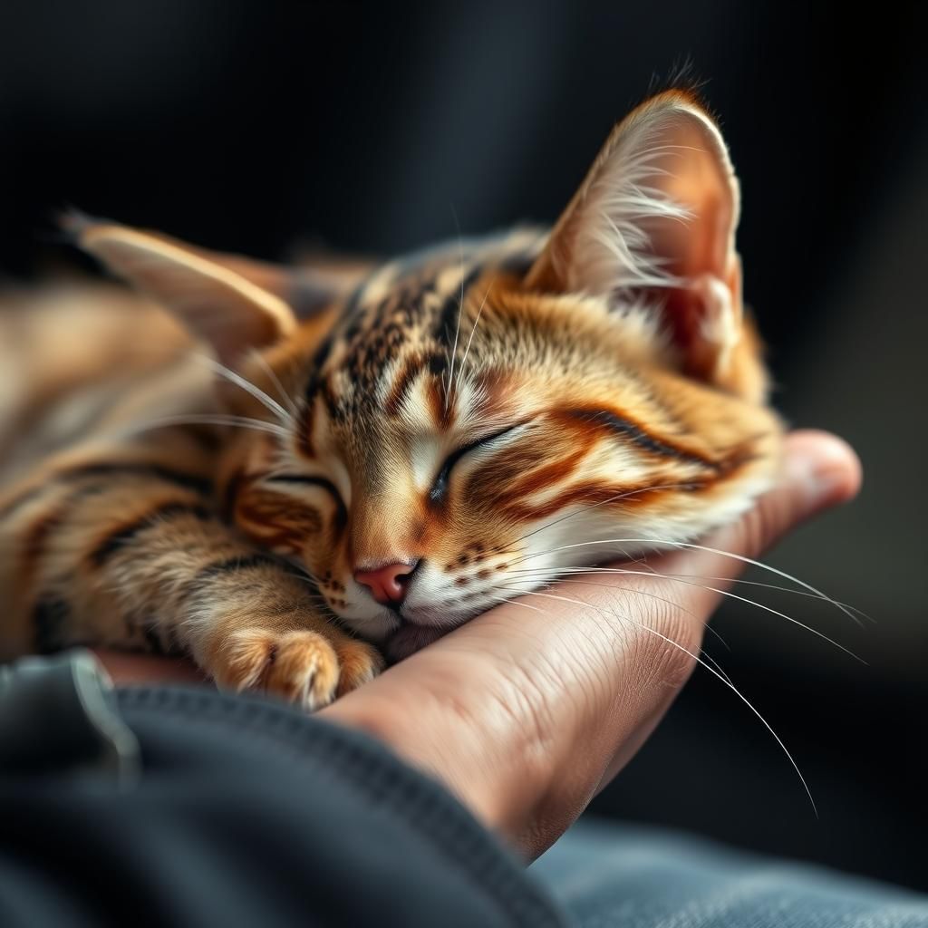 I'm my cat's Emotional Support Human  by @Yanciepants