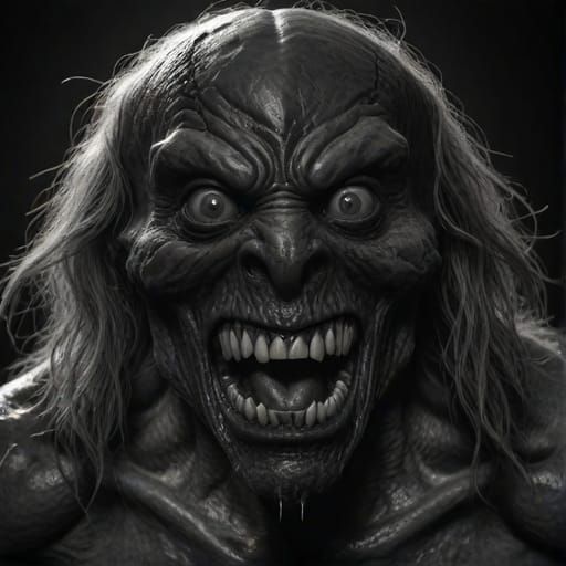 Creepy villain horror portrait creations I made