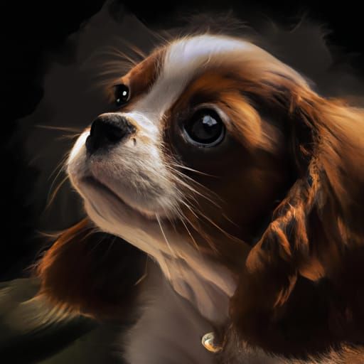 Cavalier King Charles Spaniel puppy   by @Hudine