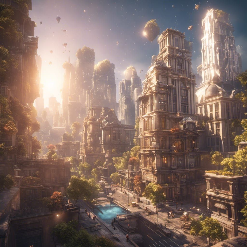a city that sparkles and shines, glitter
