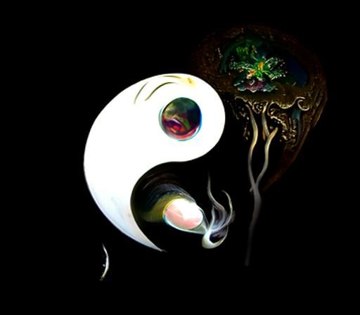 psychedelic yin yang