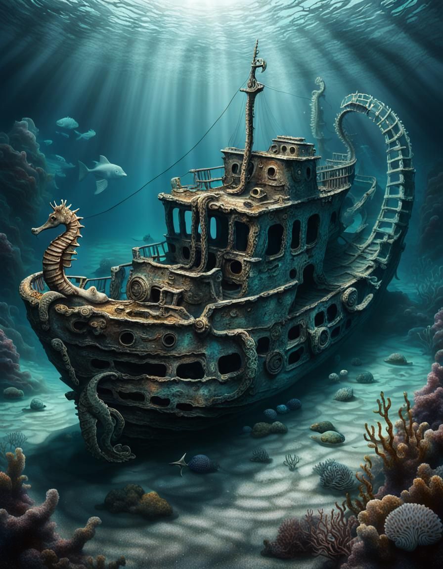 shipwreck seahorse