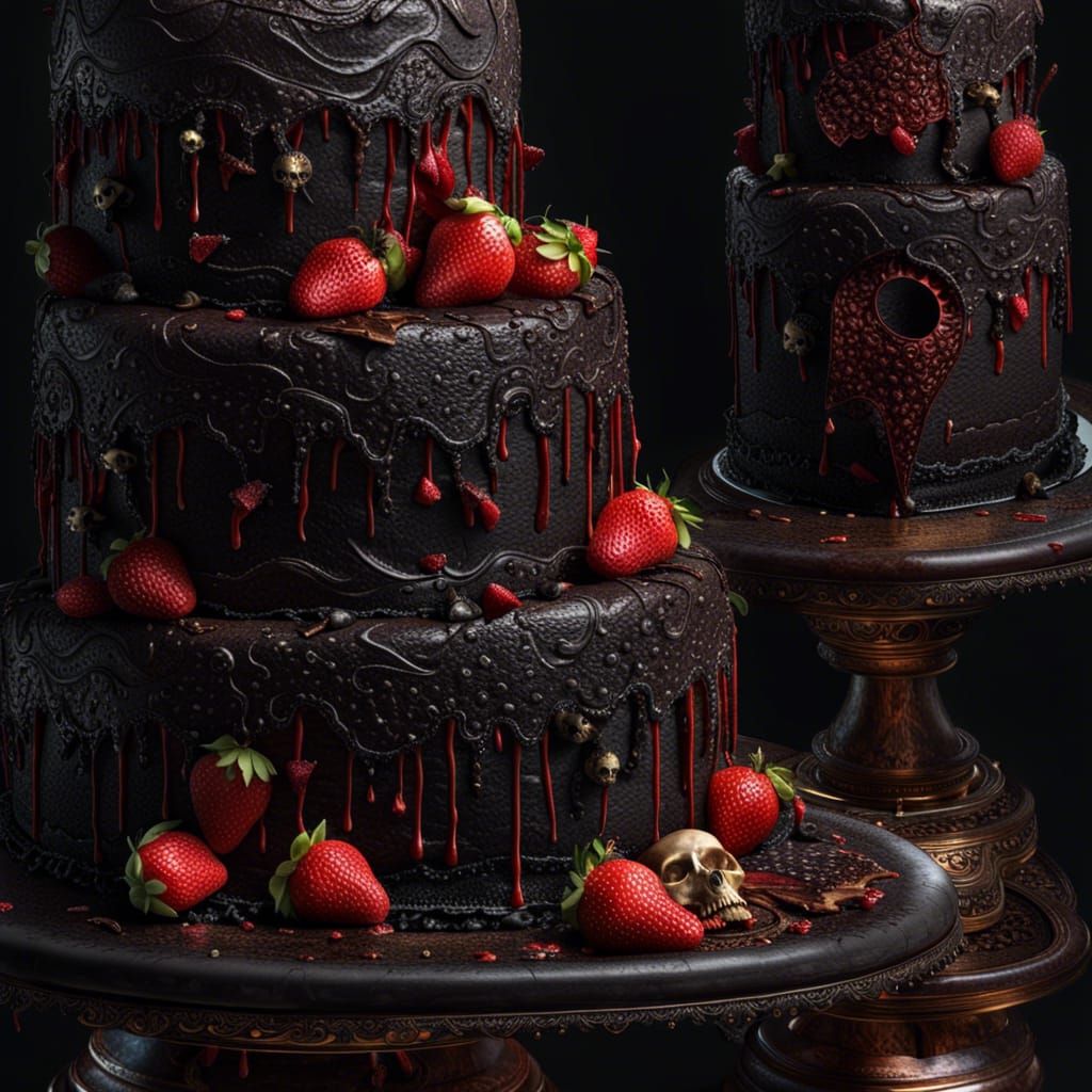 Dark chocolate and strawberries