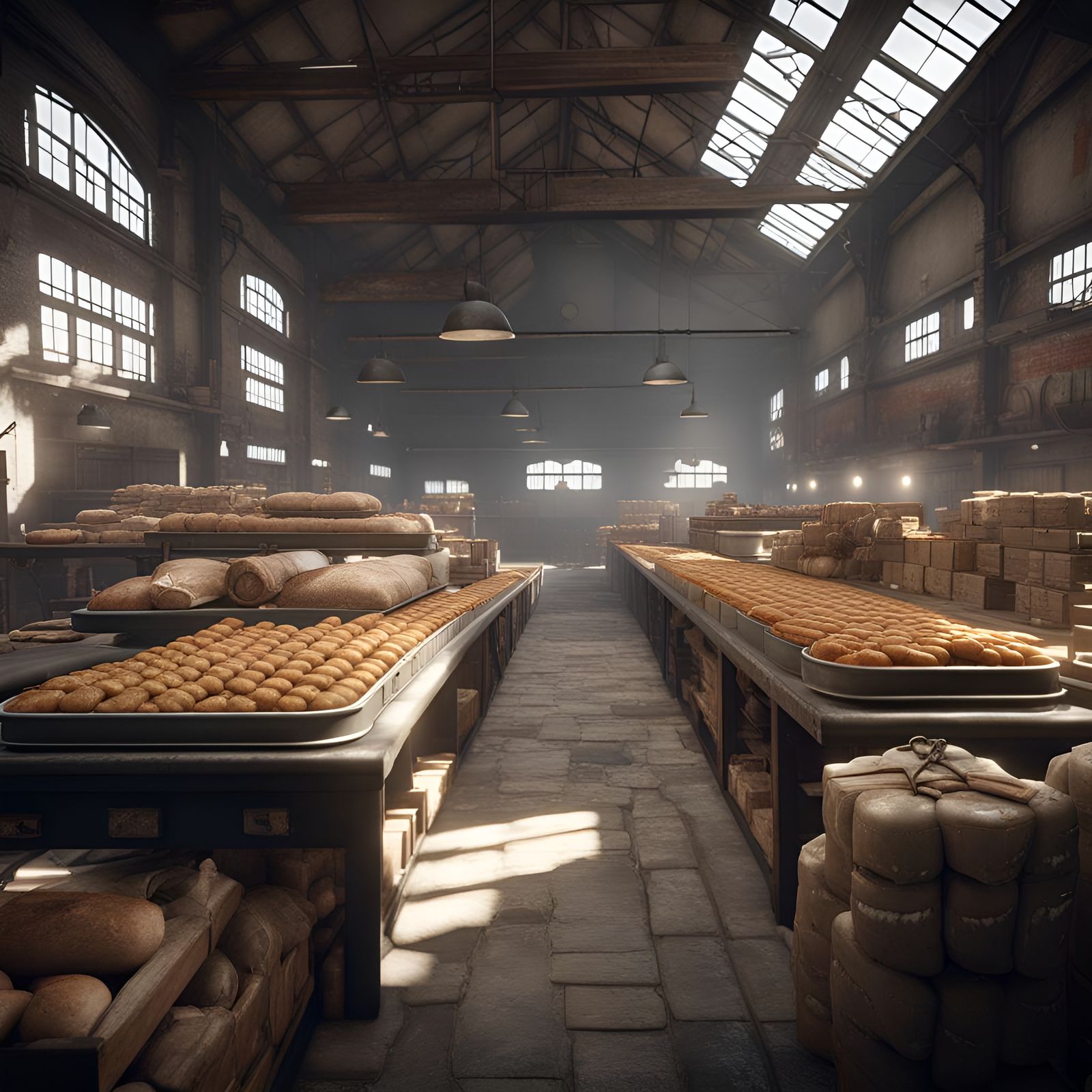 World War 2 Food Warehouse Ai Generated Artwork Nightcafe Creator