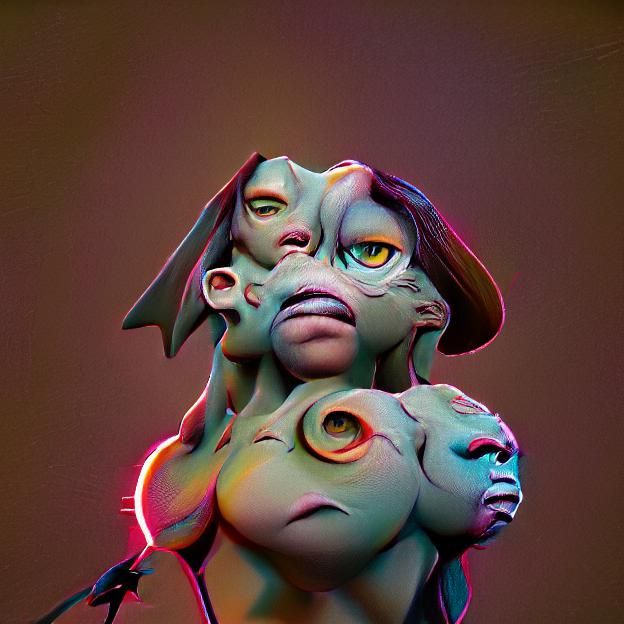 in the style of Zbrush central